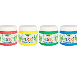Kinder Kreul Kinder Fingerfarbe|Fingerfarbe>MUCKI Fingerfarbe, 4er-Set, à 150 ml