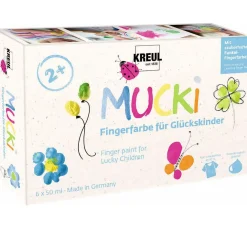 Kinder Kreul Kinder Fingerfarbe|Fingerfarbe>MUCKI Fingerfarbe "Glückskinder"