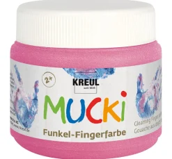 Kinder Kreul Kinder Fingerfarbe|Fingerfarbe>MUCKI Funkel-Fingerfarbe, 4er-Set