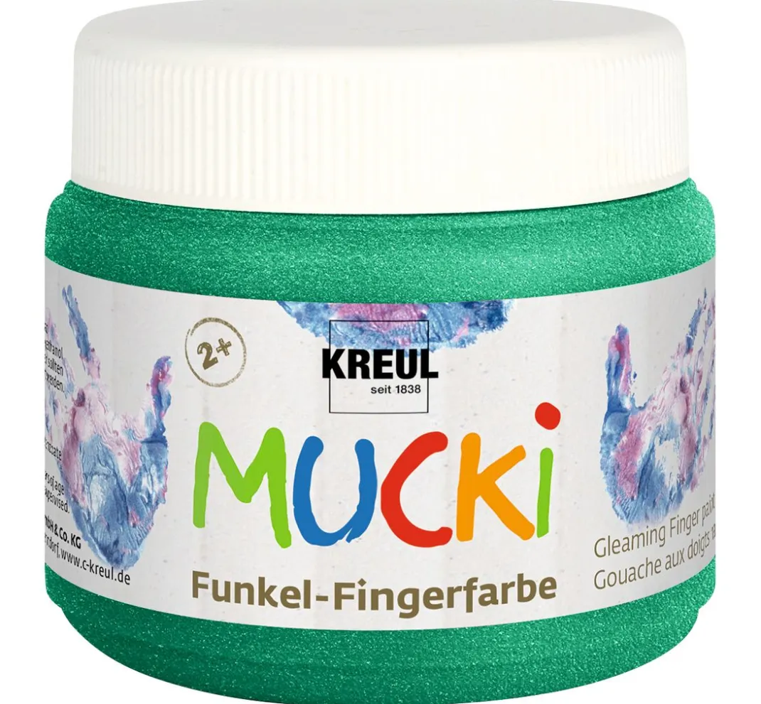 Kinder Kreul Kinder Fingerfarbe|Fingerfarbe>MUCKI Funkel-Fingerfarbe, 6er-Set