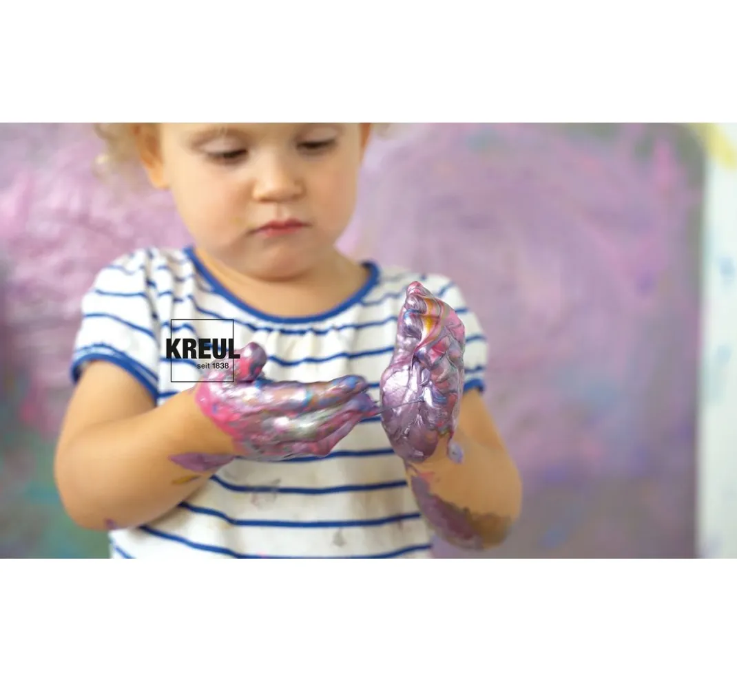 Kinder Kreul Kinder Fingerfarbe|Fingerfarbe>MUCKI Funkel-Fingerfarbe, 6er-Set