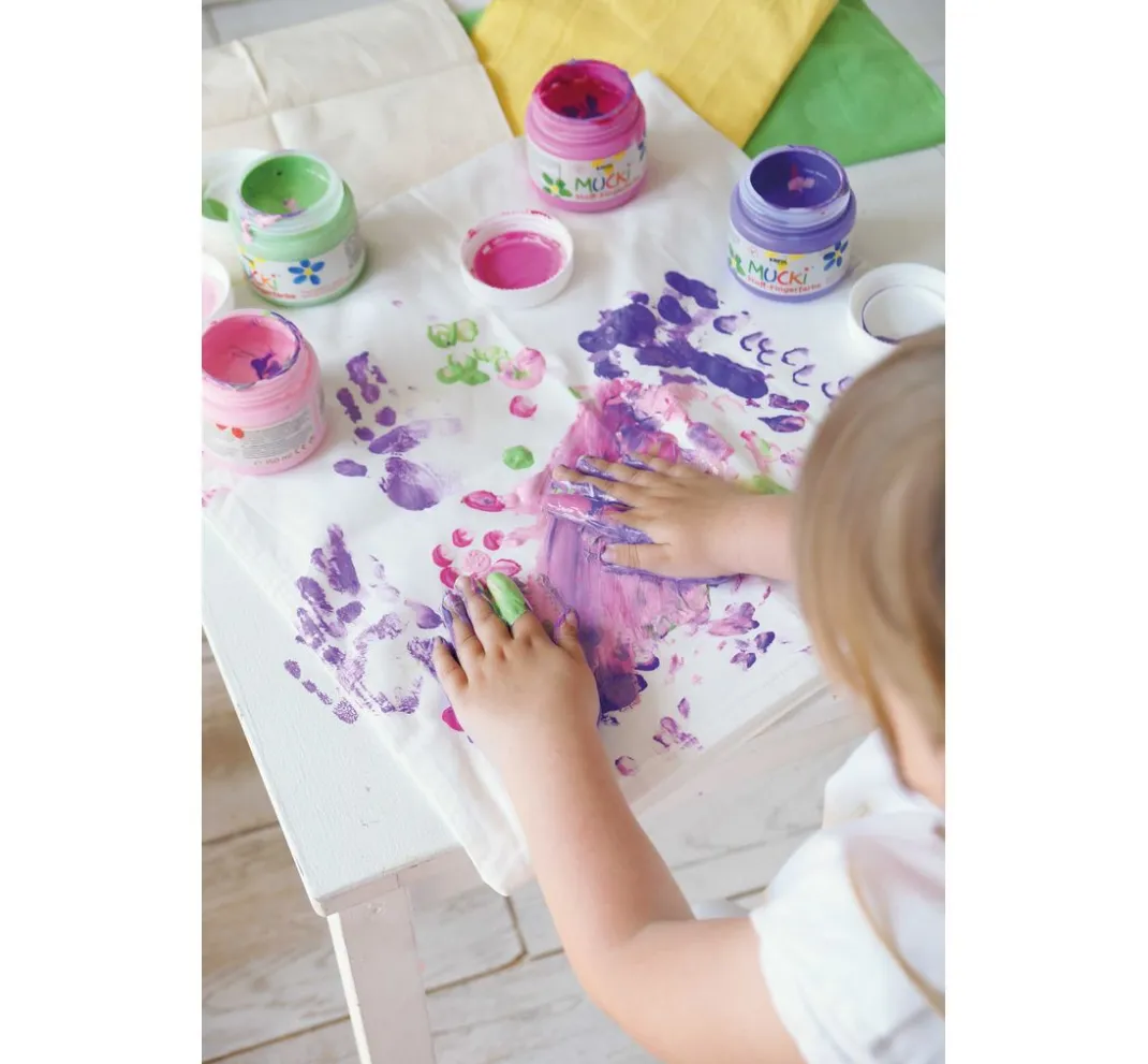 Kinder Kreul Kinder Fingerfarbe|Textilfarbe>MUCKI Stoff-Fingerfarbe, 150 ml