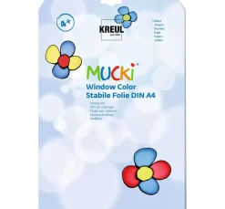 Kinder Kreul Kinder Window Color Folie|Weiteres>MUCKI Window Color stabile Folie, DIN A4, 3 Blatt