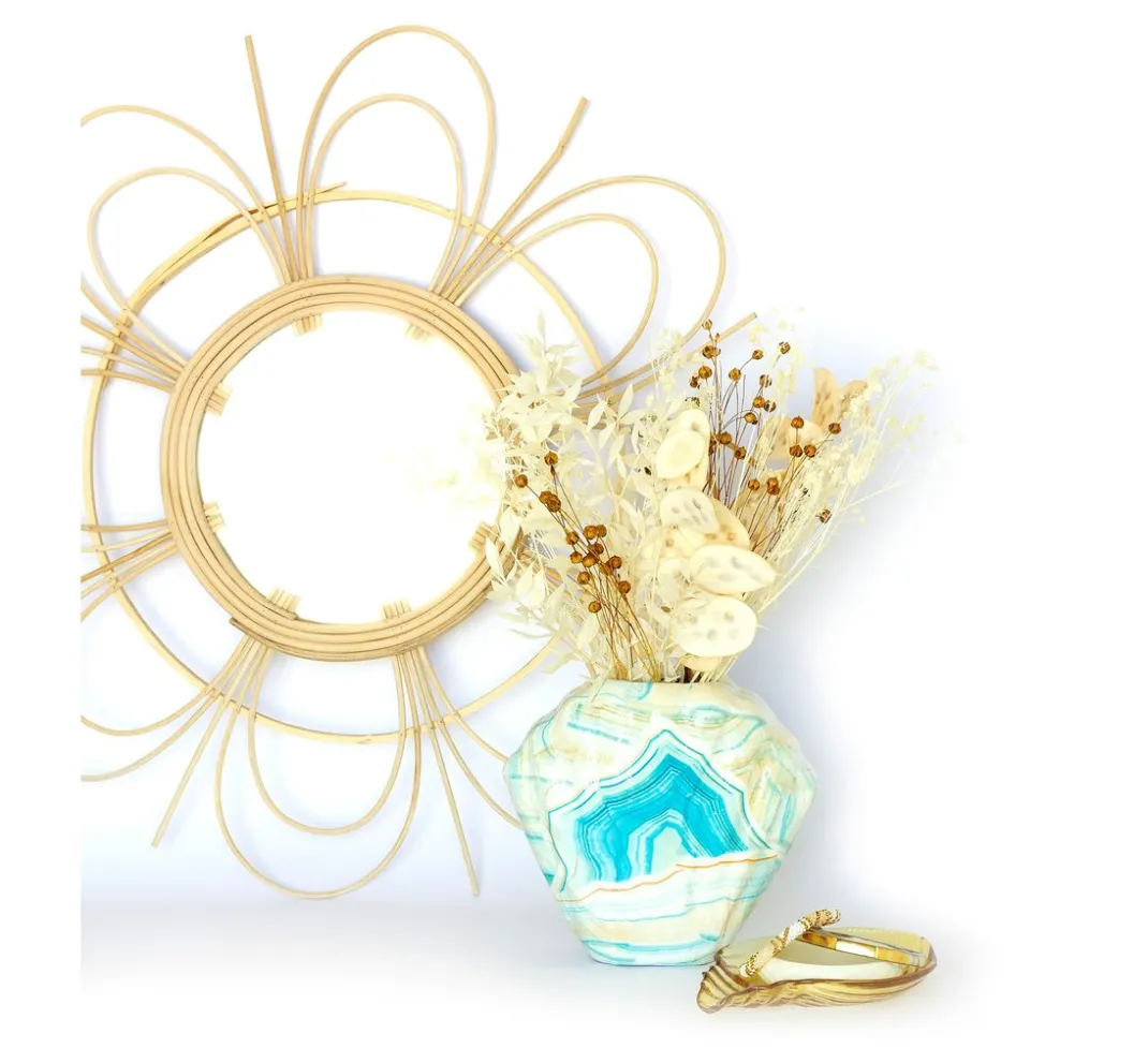 Kinder décopatch Holz|Decoupage>Muschelvase, Pappmaché, wasserdicht