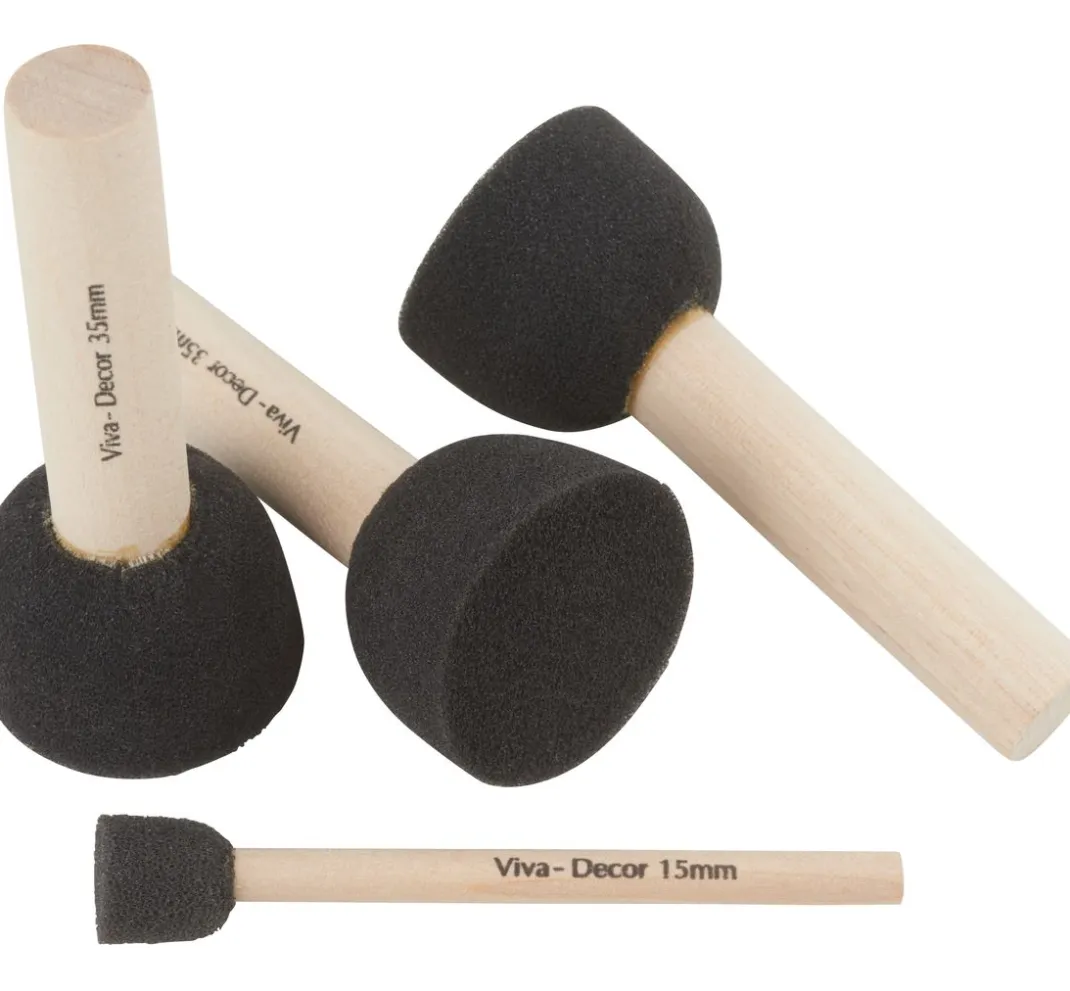 Viva Decor Schablonieren|Pinsel>MyPaperWorld Stupf-Pinsel, 4er-Set