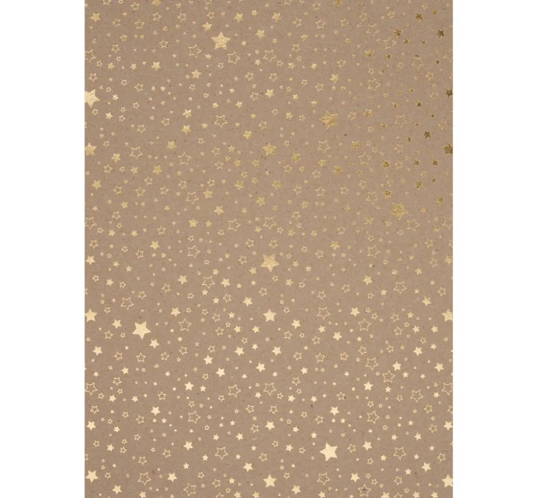 Heyda Tonpapier & Fotokarton|Kraftpapier & -Karton>Naturkarton "Sterne"
