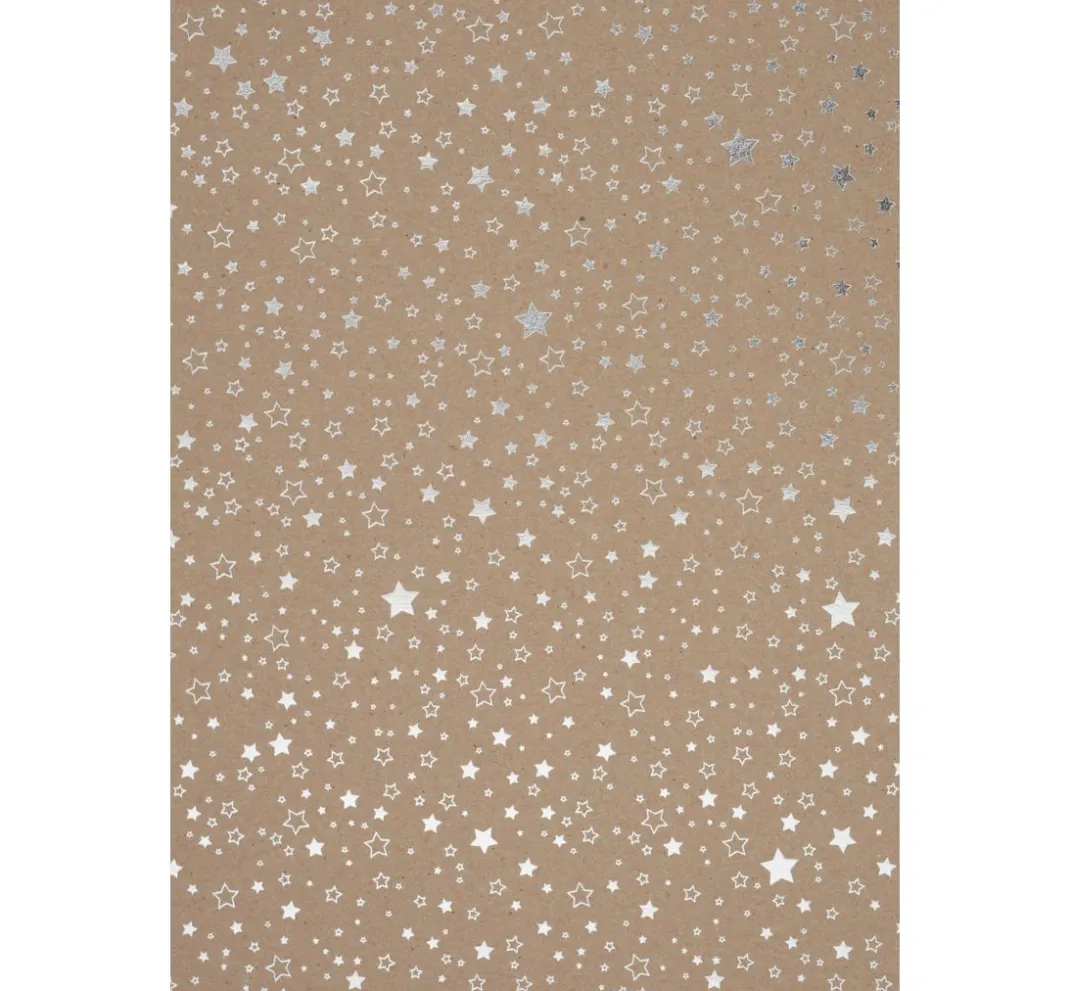 Heyda Tonpapier & Fotokarton|Kraftpapier & -Karton>Naturkarton "Sterne"