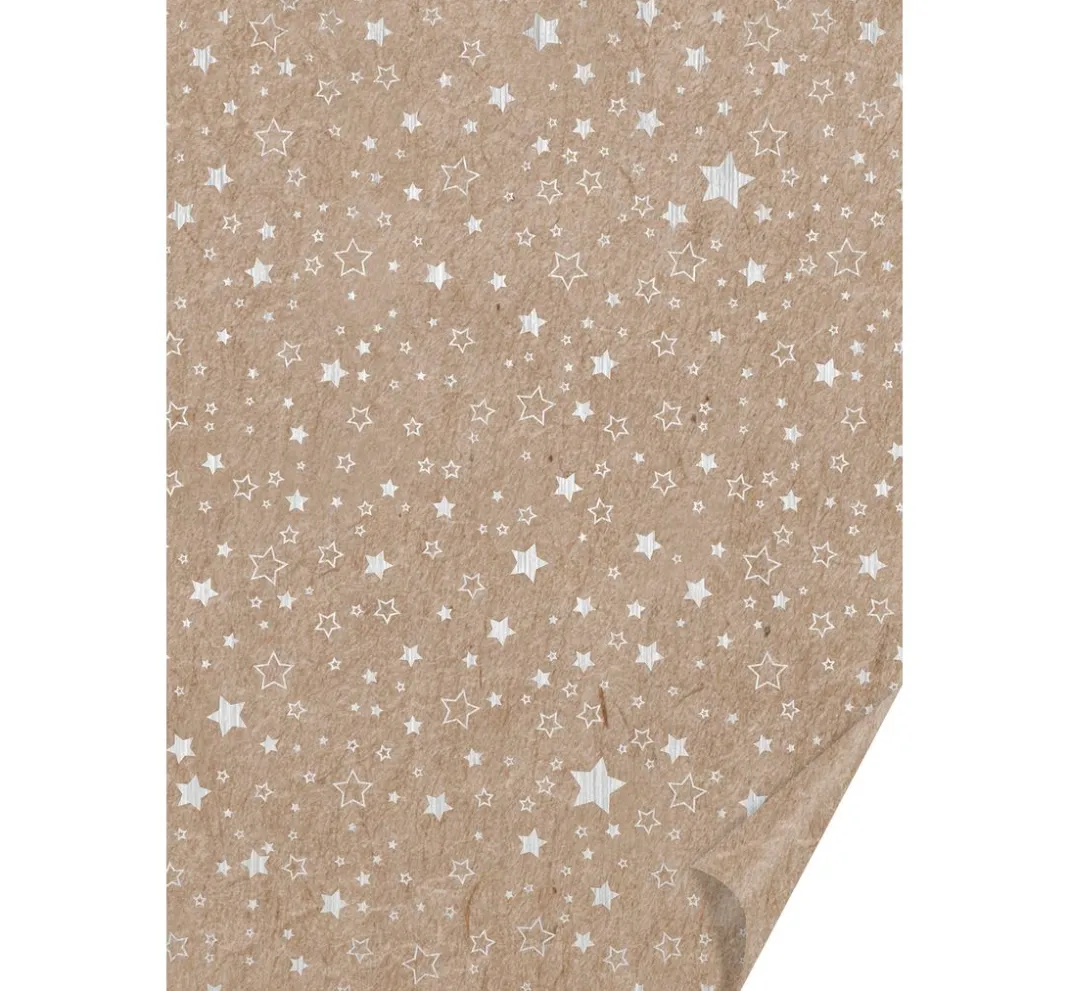 Heyda Tonpapier & Fotokarton|Kraftpapier & -Karton>Naturkarton "Sterne"
