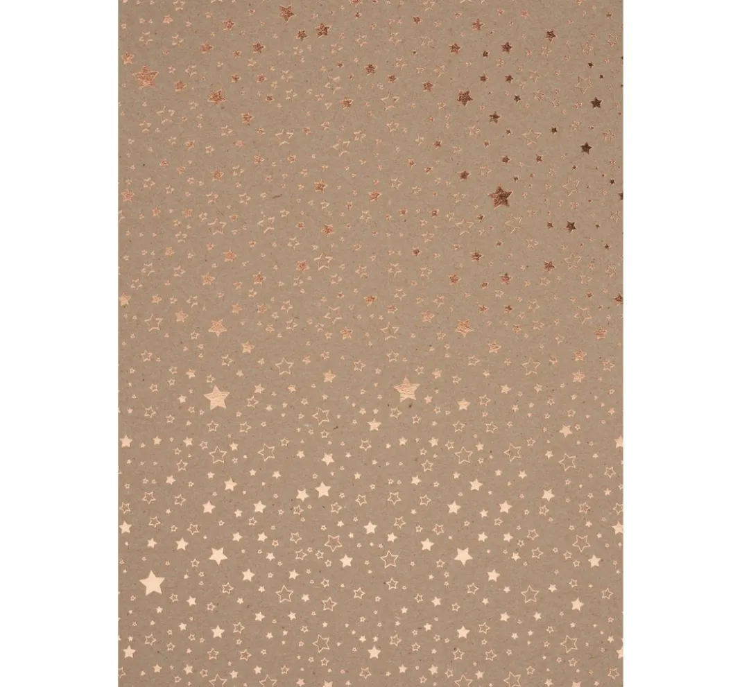 Heyda Tonpapier & Fotokarton|Kraftpapier & -Karton>Naturkarton "Sterne"