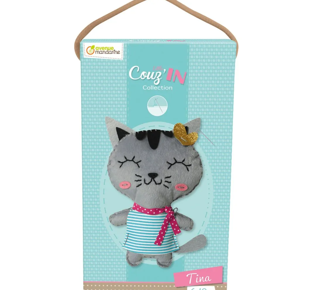 Kinder My Mandarine Näh-Sets|Handarbeit-Sets>Nähset Little Couz'In "Katze Tina"