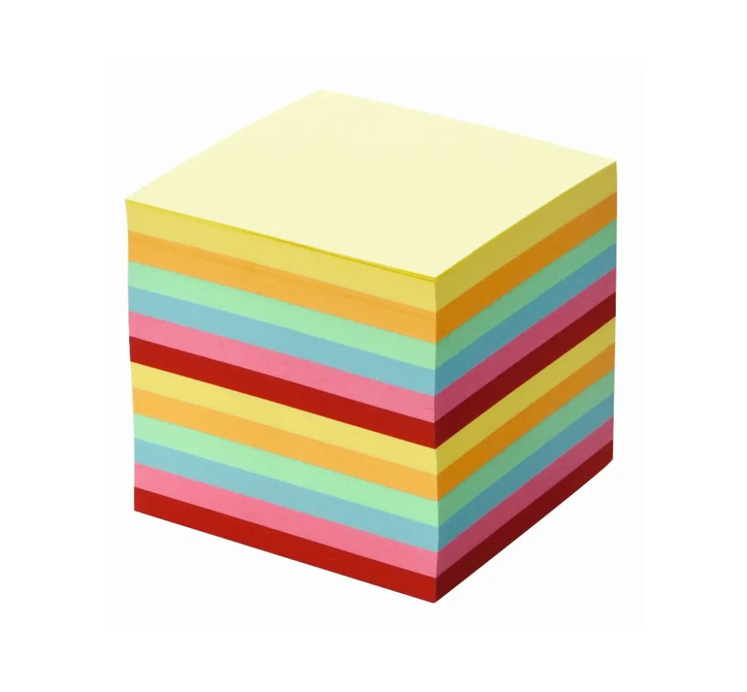 folia Spezialpapier & -Karton|Farb- & Motivblöcke>Notizklotz, 9 x 9 x 9 cm