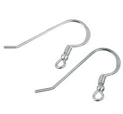PRACHT Ohrschmuck>Ohrhaken mit Feder, 925er Sterling-Silber