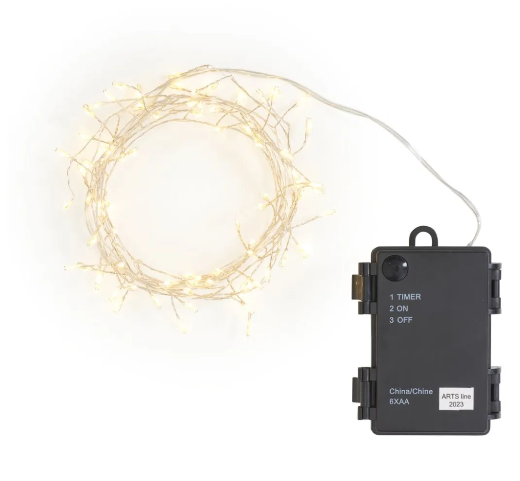 ohne Marke Lichterketten>Outdoor LED-Lichterkette mit Timer 6/18Std., 80 LEDs