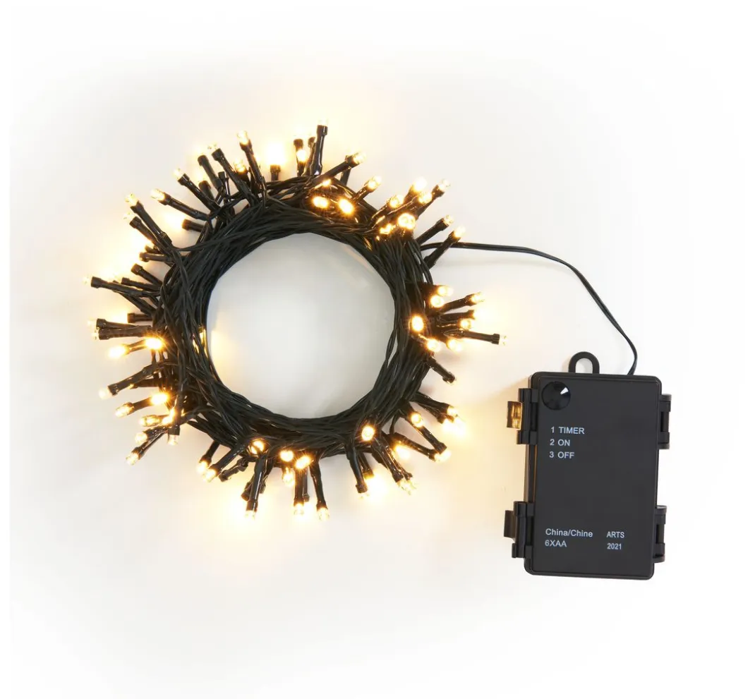 ohne Marke Lichterketten>Outdoor Mini-LED-Lichterkette, 10 m, Grün, 100 LEDs