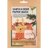 folia Tüten & Anhänger|Tüten & Anhänger>Paper Bag Set "Santa & Deer"