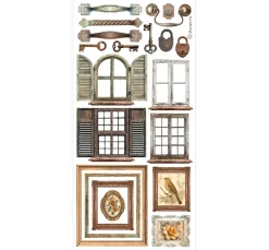 Stamperia Streuteile|Dekoelemente>Paper Cut-Outs "Golden Harmony"