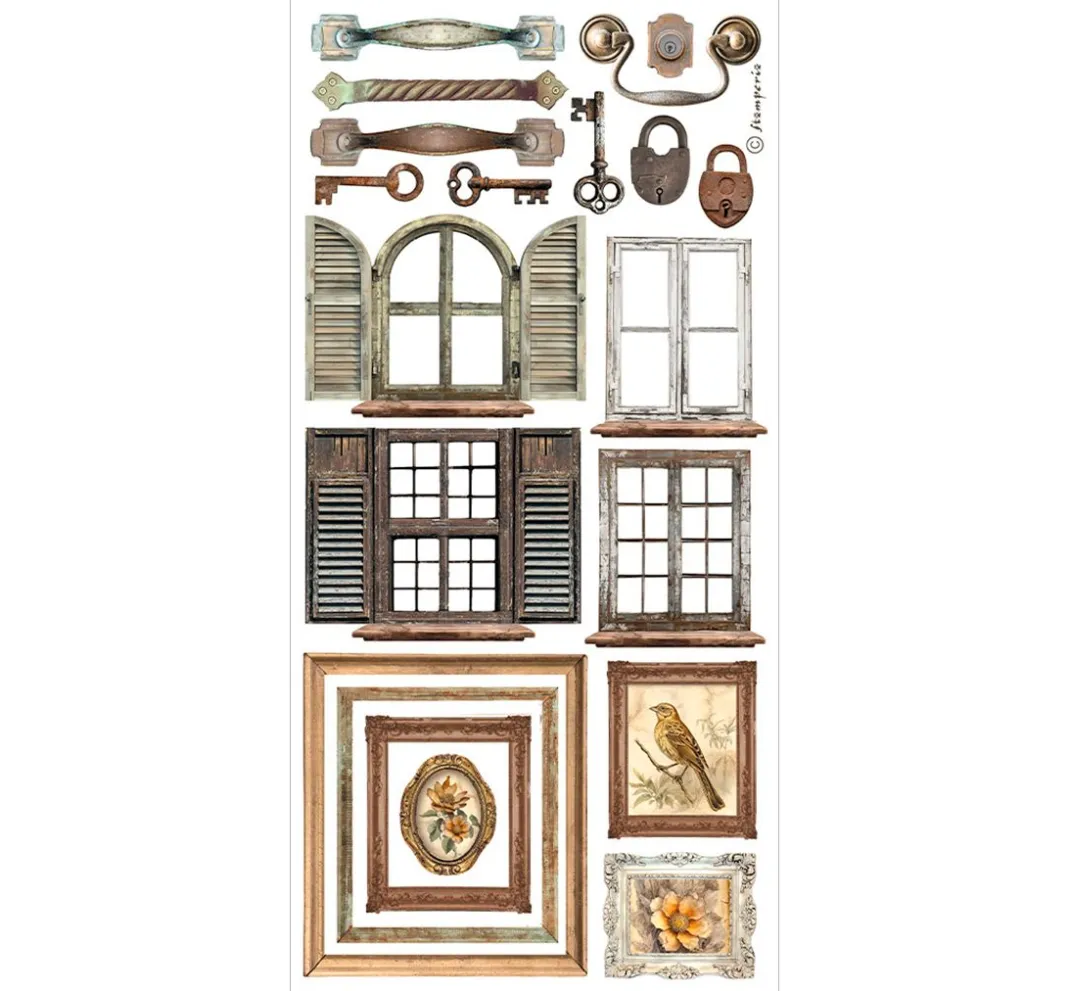 Stamperia Streuteile|Dekoelemente>Paper Cut-Outs "Golden Harmony"