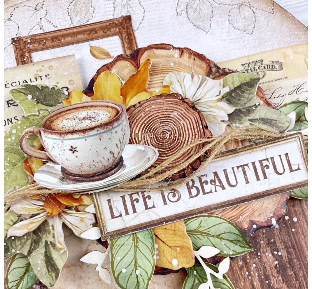 Stamperia Streuteile|Dekoelemente>Paper Cut-Outs "Golden Harmony"