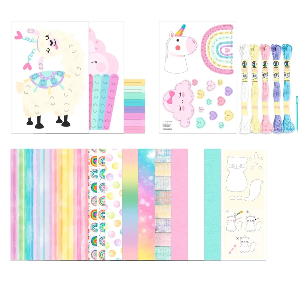 Kinder URSUS Papier-Bastelsets|Weitere Geschenkideen Für Kinder>Papier-Bastelset "Cute Rainbow"