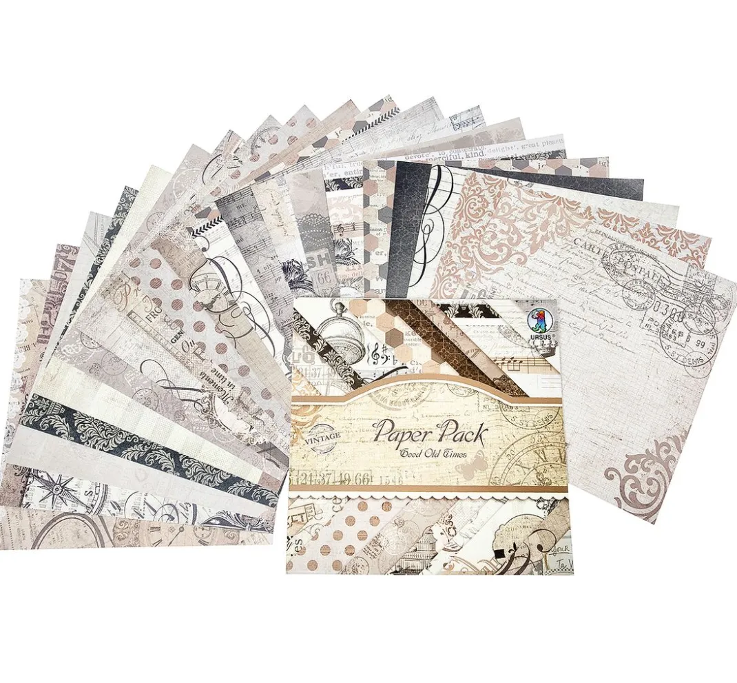 URSUS Farb- & Motivblöcke|Scrapbooking>Papierblock "Good Old Times"
