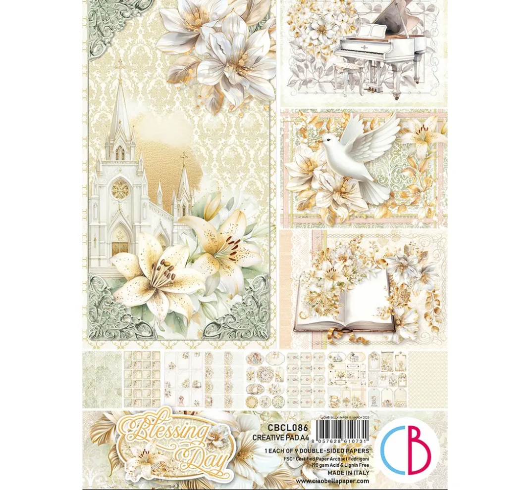 Ciao Bella Farb- & Motivblöcke|Scrapbooking>Papier-Set "Blessing Day"