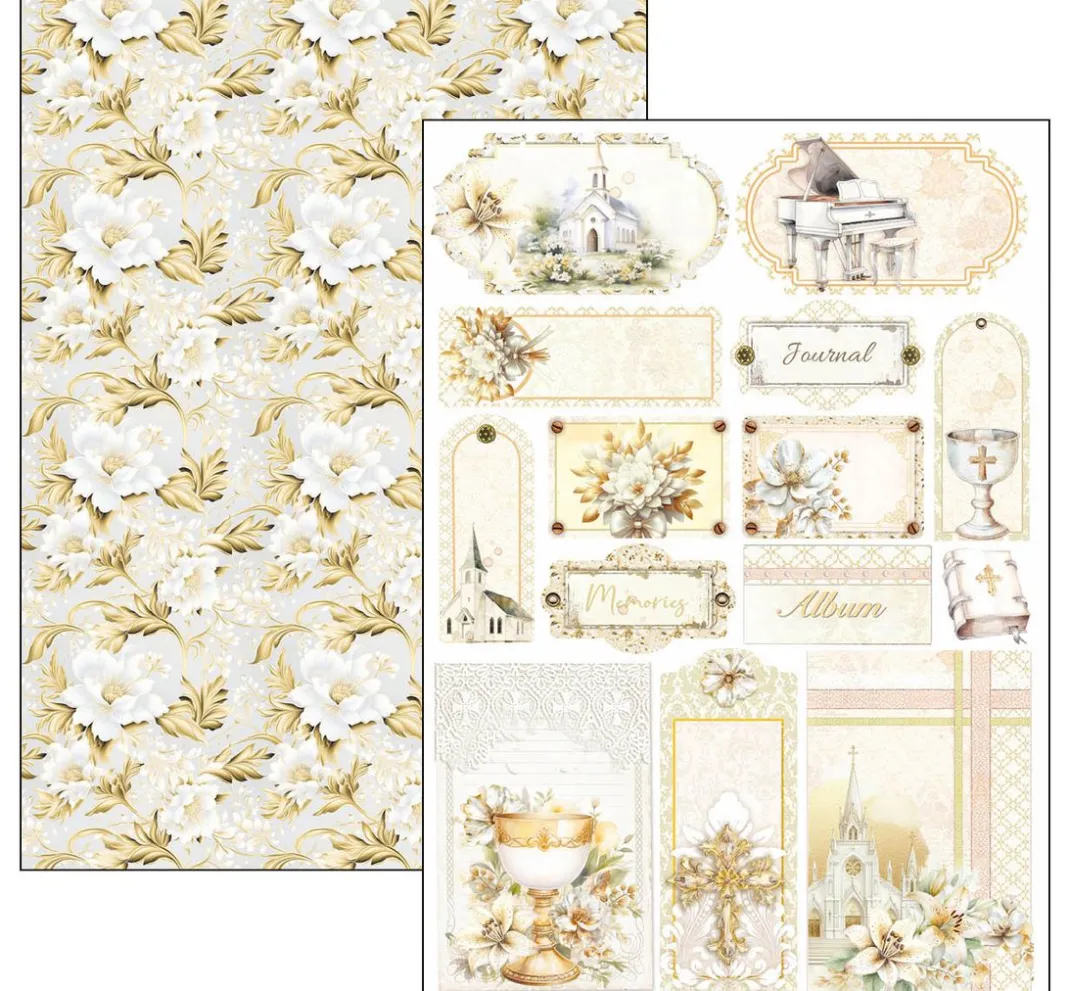 Ciao Bella Farb- & Motivblöcke|Scrapbooking>Papier-Set "Blessing Day"