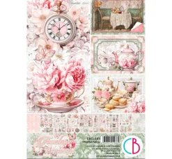 Ciao Bella Farb- & Motivblöcke>Papier-Set "Timeless Moments"