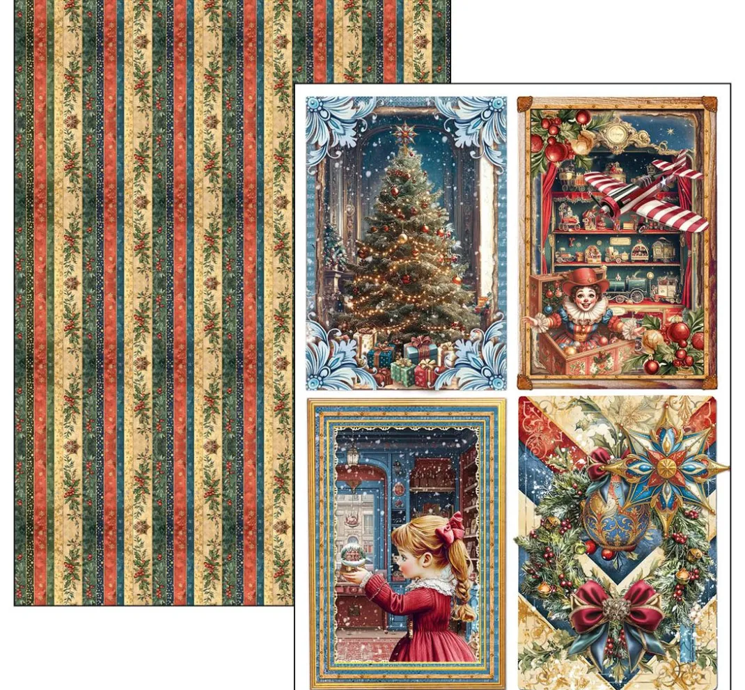 Ciao Bella Farb- & Motivblöcke|Scrapbooking>Papier-Set "Toy Shop"
