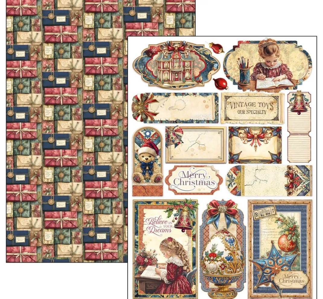 Ciao Bella Farb- & Motivblöcke|Scrapbooking>Papier-Set "Toy Shop"