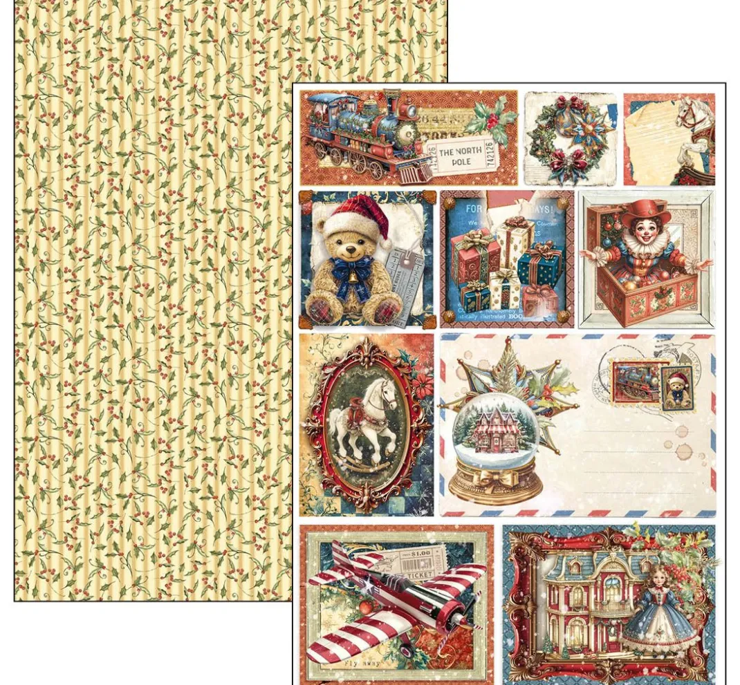 Ciao Bella Farb- & Motivblöcke|Scrapbooking>Papier-Set "Toy Shop"