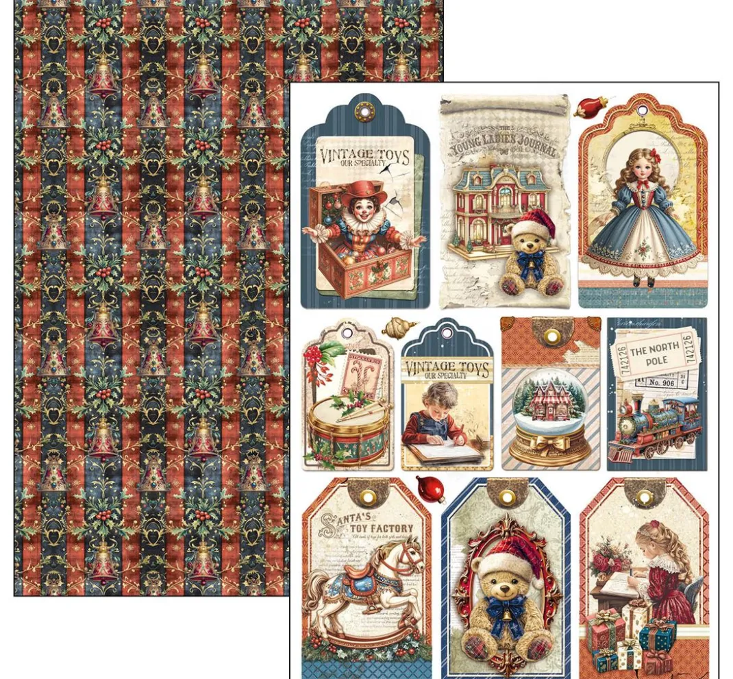 Ciao Bella Farb- & Motivblöcke|Scrapbooking>Papier-Set "Toy Shop"