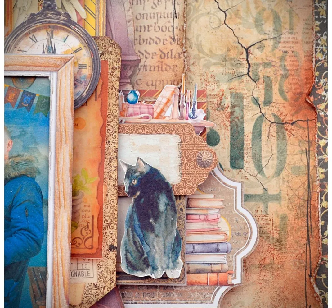 Ciao Bella Farb- & Motivblöcke|Scrapbooking>Papier-Set "Wizard Academy"