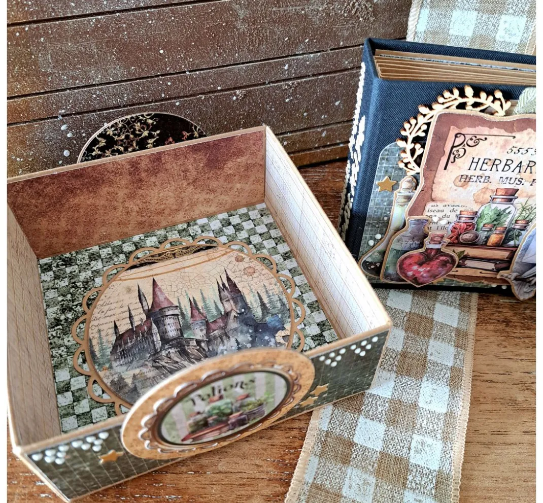 Ciao Bella Farb- & Motivblöcke|Scrapbooking>Papier-Set "Wizard Academy"