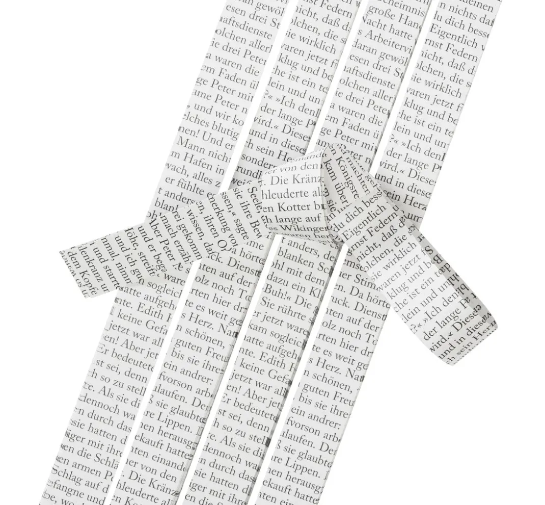 MarpaJansen Origami & Papier Falten|Papierstreifen>Papierstreifen "Buchtext"