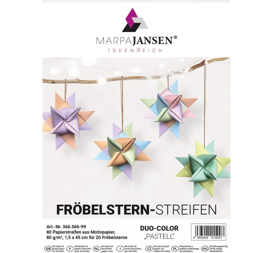 MarpaJansen Papierstreifen|Origami & Papier Falten>Papierstreifen "Duo Pastell"