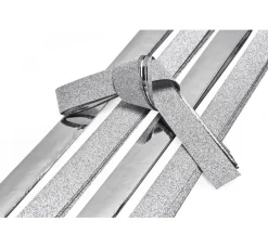 Gebrüder Bertels Papierstreifen|Origami & Papier Falten>Papierstreifen "Glitter, silber", 15 mm