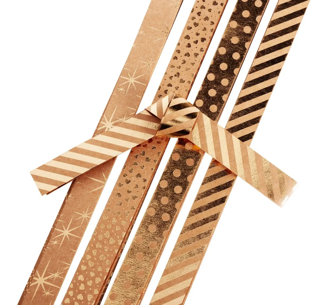 Gebrüder Bertels Origami & Papier Falten|Papierstreifen>Papierstreifen "Kraftpapier Gold"