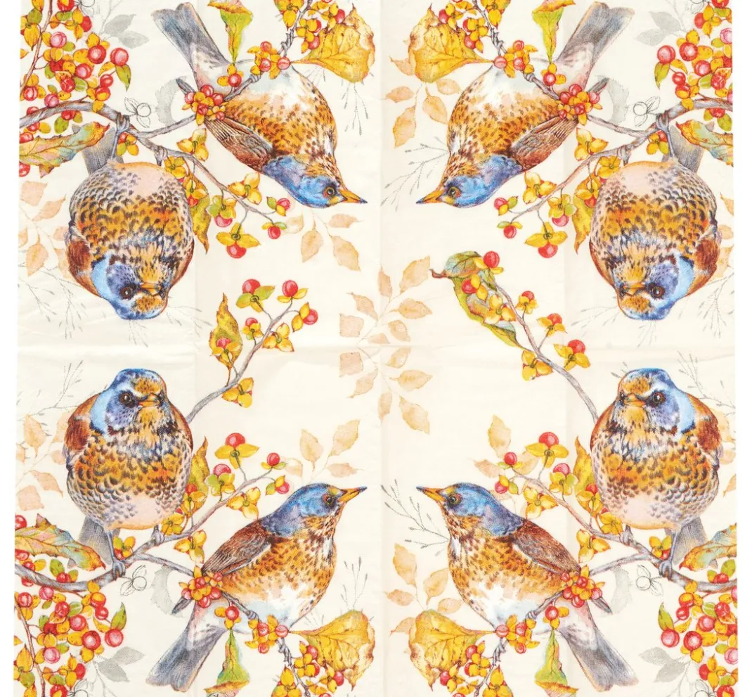 IHR Serviettentechnik>Papiertaschentücher "Autumn Birds"