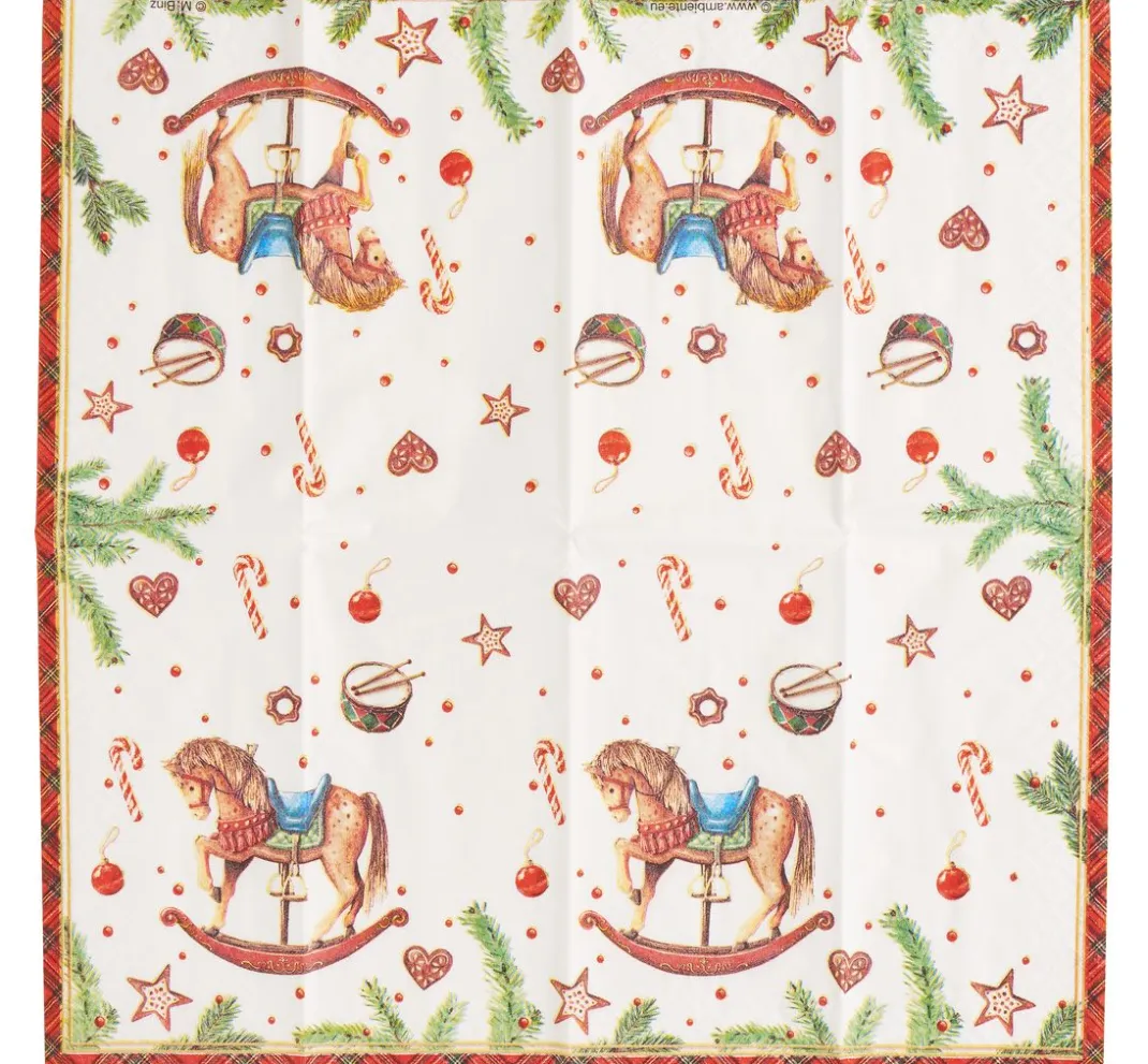 Ambiente Serviettentechnik>Papiertaschentücher "Classic Rocking Horse"