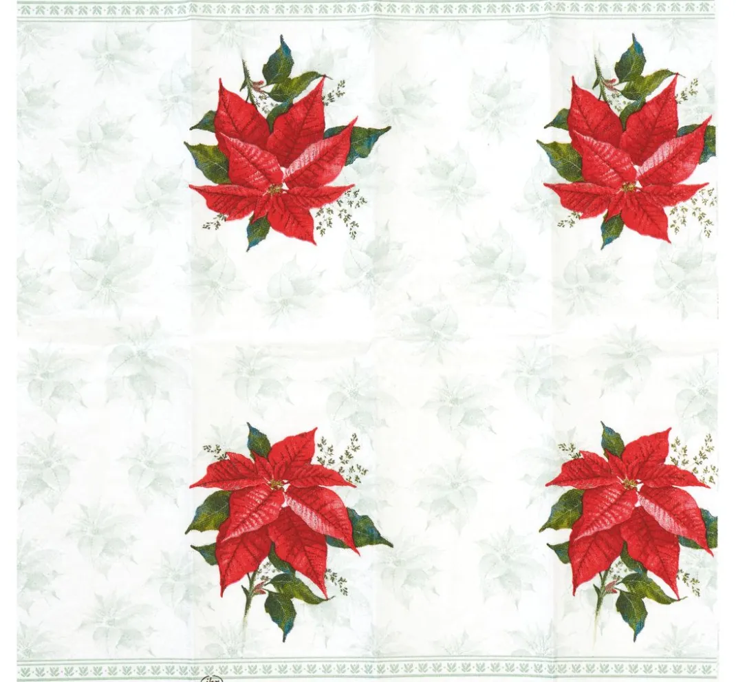 IHR Serviettentechnik>Papiertaschentücher "Classic Poinsettia"