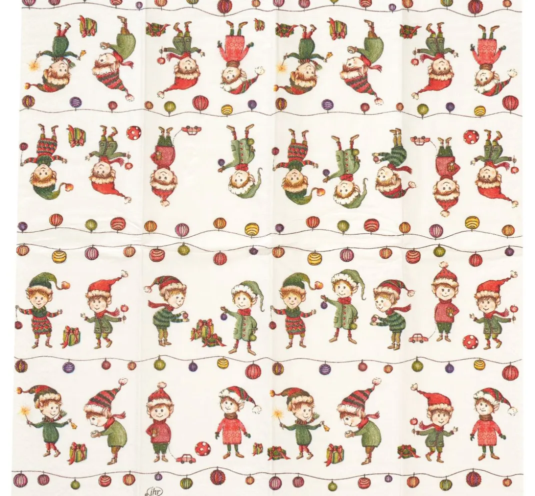 IHR Textilien|Serviettentechnik>Papiertaschentücher "Elves At Work"