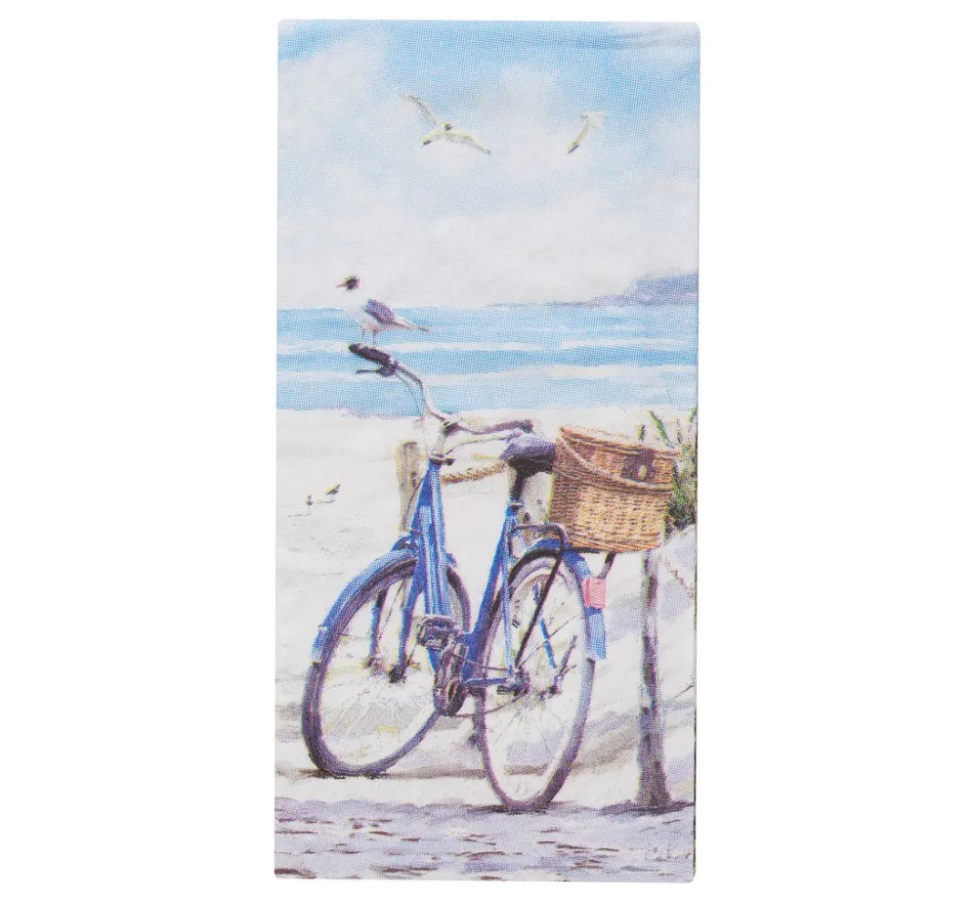 Ambiente Serviettentechnik>Papiertaschentücher "Fahrrad am Strand"