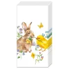 IHR Serviettentechnik>Papiertaschentücher "Hase & Küken"