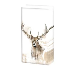 Ambiente Winter|Alltäglich>Papiertaschentücher "Hirsch mit Geweih"