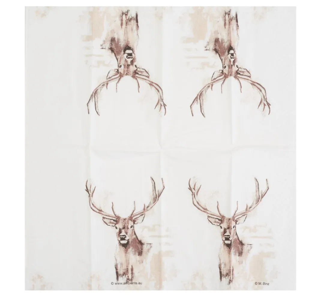 Ambiente Winter|Alltäglich>Papiertaschentücher "Hirsch mit Geweih"