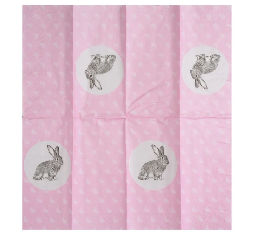 Paper+Design Serviettentechnik>Papiertaschentücher "Portrait of Rabbit"