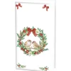 Ambiente Serviettentechnik>Papiertaschentücher "Sparrows In Wreath"
