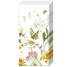 IHR Serviettentechnik>Papiertaschentücher "Wildflower and Butterfly"