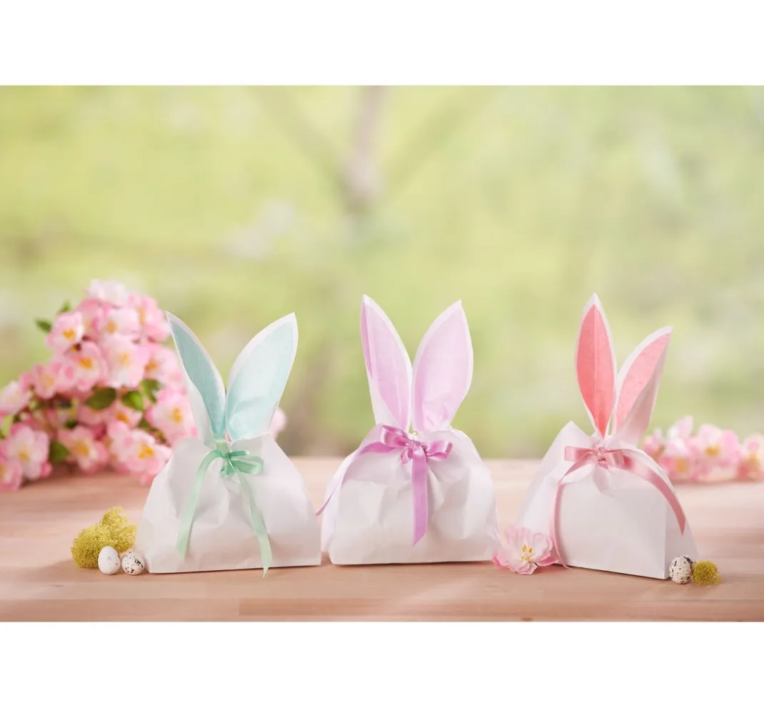 folia Backen|Tüten & Anhänger>Papiertüten, Blockboden, weiß