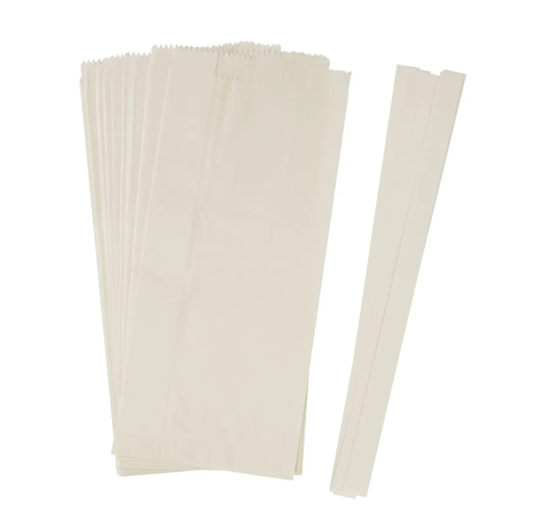 Rico Design Tüten & Anhänger|Papier-Bastelsets>Papiertüten Sterne-Set, groß, Weiß